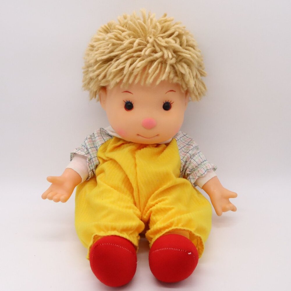 Vtg 80s Set of 2 Komey Komfy Kid Girl & Boy Ice Cream Dolls Yarn Hair - Picture 9 of 16